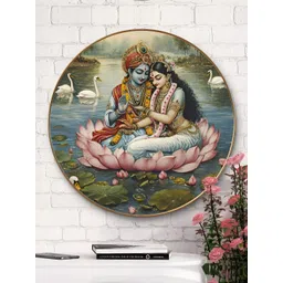 SAF Blue & Pink 1 Piece Wood Religious Wall Paintings-picture-18
