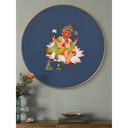 SAF Blue & Pink 1 Piece Wood Religious Wall Paintings image 4