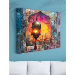 SAF Blue & Yellow 1 Piece Canvas Other Wall Paintings-picture-16