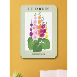 SAF Brown & Green Floral Wooden Painting Wall Art-picture-24