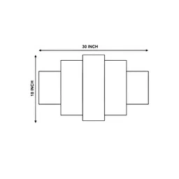 SAF Brown & Yellow 5 Pieces Buddha Wall Paintings image 2