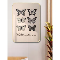 SAF Cream-Coloured & Black 1 Piece Wood Other Wall Paintings-picture-22