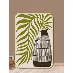 SAF Cream-Coloured & Green Leaves Printed Wall Art-picture-35