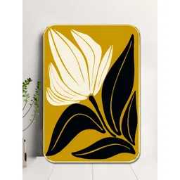 SAF Gold-Toned & White Floral Printed Wooden Wall Art-picture-15