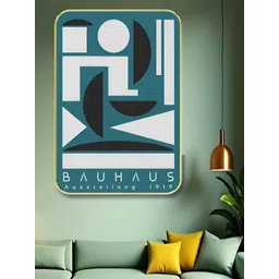 SAF Green & Black BAUHAUS Wooden Wall Art-picture-16