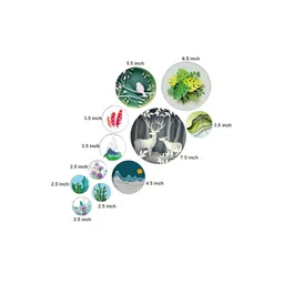 SAF Green & White 11 Pieces Painting Wall Art image 3