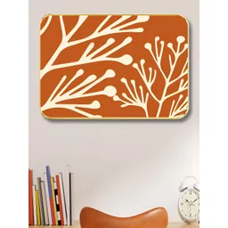SAF Orange & Creme Abstract Printed Wood Wall Art-picture-28