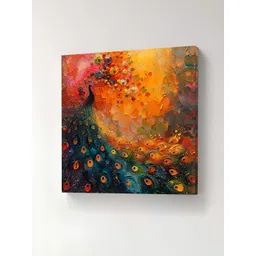 SAF Orange & Yellow 1 Piece Canvas Floral and Botanical Wall Paintings-picture-17