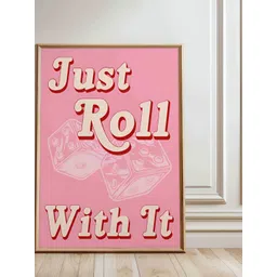 SAF Pink & Brown Ludo Wooden Painting Wall Art-picture-15