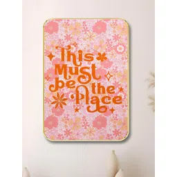 SAF Pink & Orange Slogan Wooden Painting Wall Art-picture-31