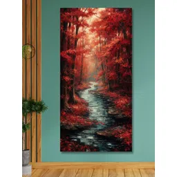 SAF Red & Black Nature Art Painting Wall Art-picture-37