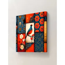 SAF Red & Navy Blue 1 Piece Canvas Birds and Animals Wall Paintings-image-40