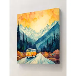 SAF Teal & Orange 1 Piece Canvas Other Wall Paintings-picture-30