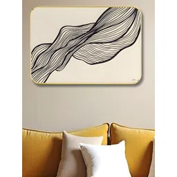 SAF White & Black Abstract Wooden Wall Art-picture-25
