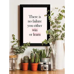 SAF White & Black Motivational Quotes Premium MDF Framed Wall Art-picture-16