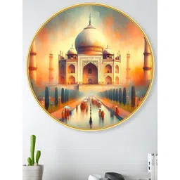 SAF White & Gold-Toned Abstract Synthetic Wood Wall Paintings-picture-26