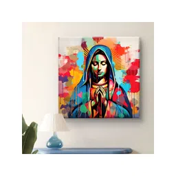 SAF White & Red 1 Piece Canvas Floral and Botanical Wall Paintings-image-30