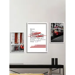 SAF White & Red 3 Pieces Framed Wall Art-picture-23