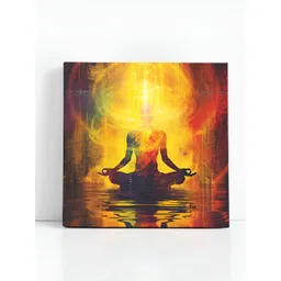 SAF Yellow & Red 1 Piece Canvas Religious Wall Paintings-picture-25