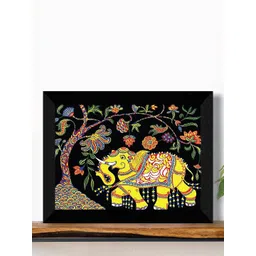 SAF Yellow & Red Madhubani Wall Art-picture-41