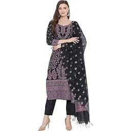 safaa Summer Suit For Women Suit Salwar Set | Ethnic Wear | Suit Set | Dupatta Set | Wedding Suit Organic Cotton Woven Design Free Size Women Unstitched Dress Material With Dupatta SM-408-picture-40