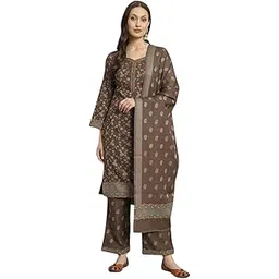 safaa Wool Self Design Kurta & Palazzo Material_(ZURANI-4)-picture-12