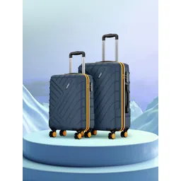 Safari Accent Set Of 2 Polycarbonate 8 wheel Hard Cabin & Medium Trolley Suitcase-picture-52