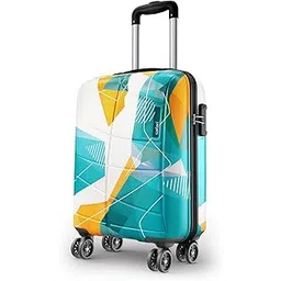 safari Luma Neo 8 Wheels 55cm Cabin Size Trolley Bag, Hard Case Printed Polycarbonate, 360 Degree Wheeling Carry on Luggage for Men & Women, Suitcase for Travel, Trolley Bags for Travel, Multicolour-picture-32