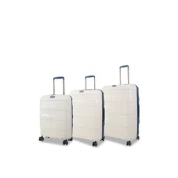 Safari Select Aeroglide Set Of 3 Textured Hard-Sided Large Small & Medium Trolley Suitcase-picture-18