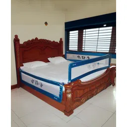 Safe-O-Kid Fully Foldable Bed Rail Guard, Pack of 3 - Blue-picture-17