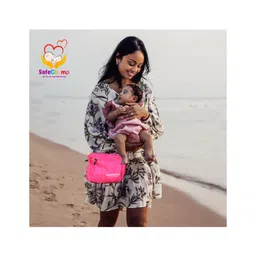 SafeChamp Amore Multipurpose Diaper Bag Cum Sling Mother Diaper Bag For Short Use - Pink-picture-13