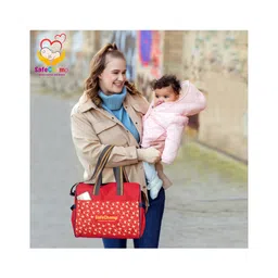 SafeChamp Chick Chick Multipurpose Diaper Bag Cum Mother Bag Diaper Bag   - Red-picture-14