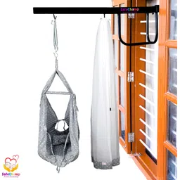 safechamp Roxy Baby Swing With Mosquito Net, Pillow, Spring And Metal Window Cradle Hanger-picture-20