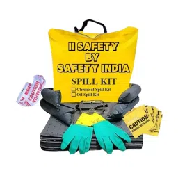 Safety India Chemical & Oil Spill Kit 10 L (3 Gallon) for Hospital, Lab & Industry image 1