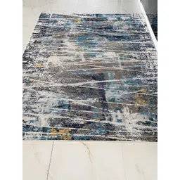 Safiya Carpet Beige Abstract Printed Water Resistant Carpets-picture-26