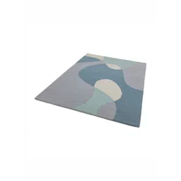 Safiya Carpet Beige & Blue Abstract Hand-Tufted Woollen Contemporary Carpet-picture-14