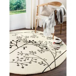 Safiya Carpet Beige Ethnic Motifs Woollen Carpets-picture-23