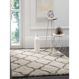 Safiya Carpet Beige Geometric Anti-Skid Polyester Carpets-picture-11