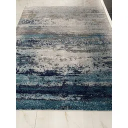 Safiya Carpet Blue Abstract Printed Water Resistant Carpets-picture-34