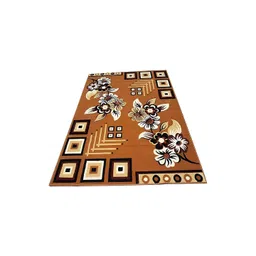 Safiya Carpet Brown Floral Water Resistant Carpets-picture-36
