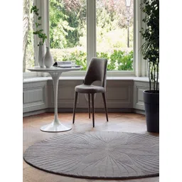 Safiya Carpet Grey Floral Printed Hand Tufted Woollen Carpet-picture-37