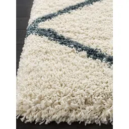 Safiya Carpet Grey Geometric Anti-Skid Polyester Carpets image 2