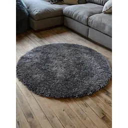 Safiya Carpet Grey Solid Anti-Skid Polyester Carpets-picture-20