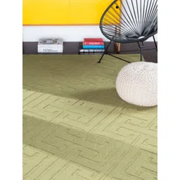 Safiya Carpet Olive Green Geometric Woollen Carpets-picture-31