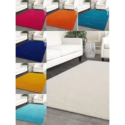 Safiya Carpet White Solid Woollen Carpets-picture-28