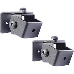 SAFWE® – SM-02 - Speaker Wall Mount Stand - Bracket 2 Nos for 5 mm & 6.35mm (¼ inch) Thread Hole/Keyhole Speakers Universal Speaker Stand (Materiel : Metal/Color : Black)-image-14