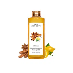 SAGE APOTHECARY 100% Pure Lemon Cinnamon Massage Oil - 500 ml-picture-29