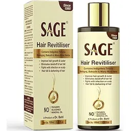 Sage Herbals Hair Revitaliser Oil, Scalp Massage Oil, Dermatologically Tested (100 ml, Pack of 2)-picture-53