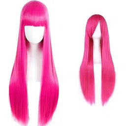 Sage Square Dreamy Pink Long Wig, Unforgettable haircolor, Instant length & volume, Tangle-free & worry-free, all-day comfort, Style it your way, Unleash your inner magic, Be the center of attention.-image-18