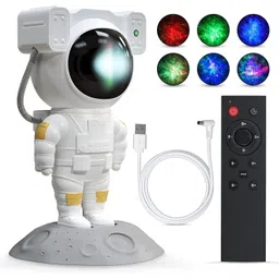 Galaxy Light Astronaut Space Star Projector 360 Adjustable Head Night Lamp-image-29